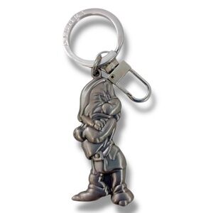 Disney Snow White & The Seven Dwarfs Character Grumpy Keychain Bag Charm Pewter